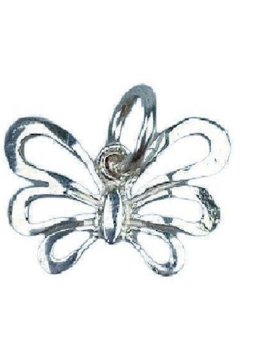 Pandantiv din argint 925 model fluture argintiu Jolie 18 x 18 mm 0.9 g