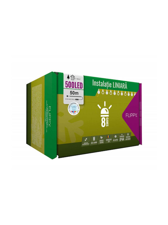 500 Λαμπάκια LED 50μ. Πολύχρωμα σε Σειρά