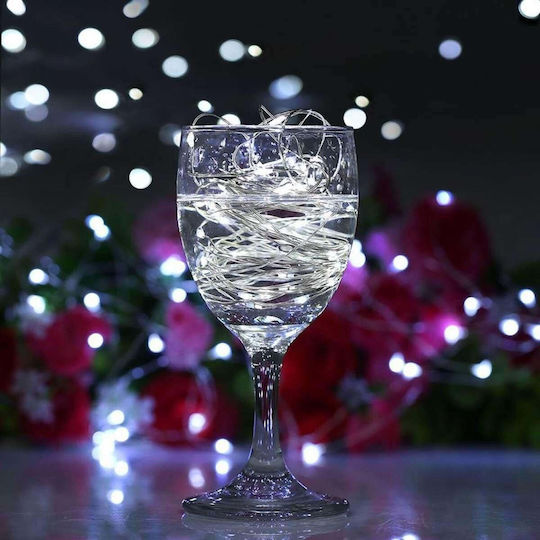 100 Lichterketten LED 10m. Weiße USB in Zeichenfolge 1Stück