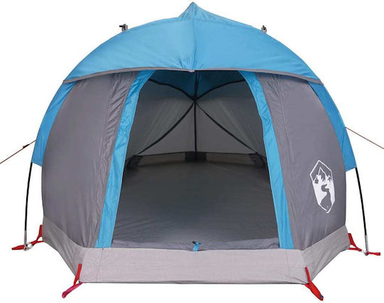 vidaXL Camping Tent Igloo Blue for 1 Person 130x250x97cm