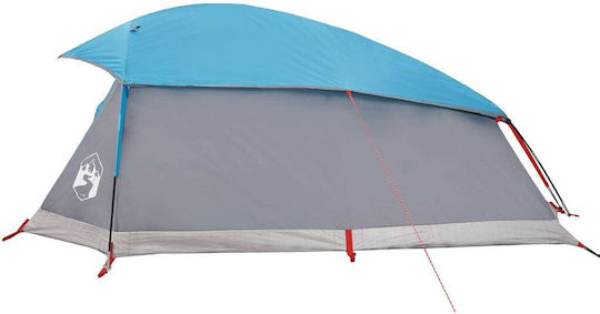 vidaXL Camping Tent Igloo Blue for 1 Person 130x250x97cm