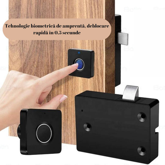 Lacăt Electronic în culoare Negru cu Conectivitate Bluetooth