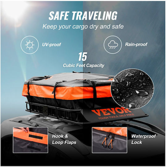 Vevor Metallic Car Roof Rack Universal 130.5x91.5cm ()