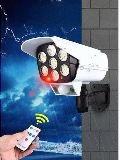 Camera de supraveghere falsă tip Bullet Camere de supraveghere simulare Alb