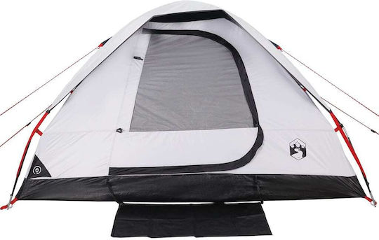 vidaXL Campingzelt Igloo Weiß mit Doppeltuch für 4 Personen 274x213x150cm