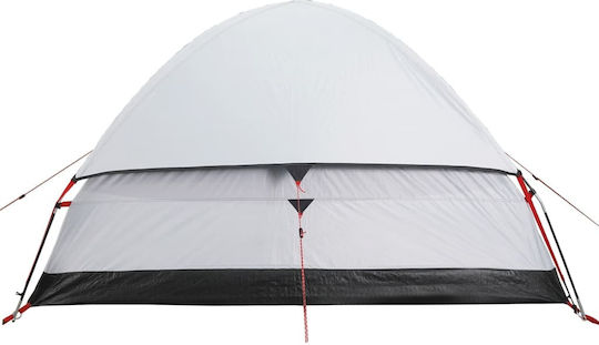vidaXL Campingzelt Igloo Weiß mit Doppeltuch für 4 Personen 274x213x150cm
