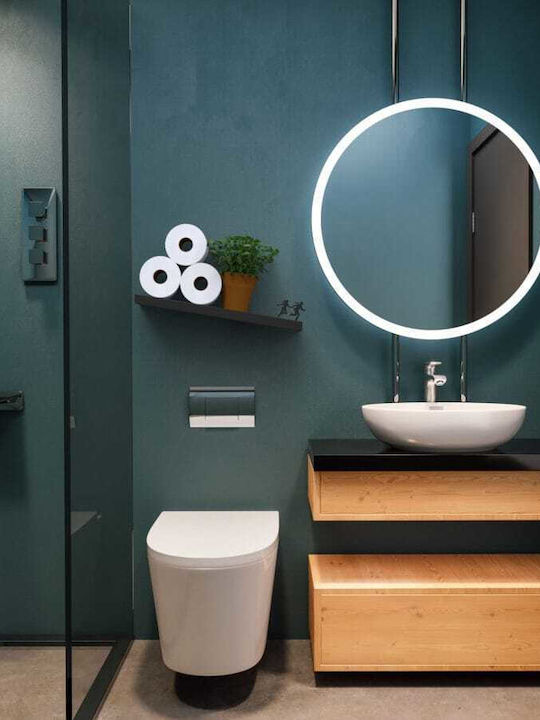 Artori design Επιτοίχια Ραφιέρα Μπάνιου Μεταλλική Μαύρη