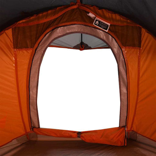 vidaXL Camping Tent Igloo Gray for 1 Person 244x122x91cm