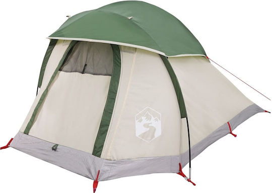 vidaXL Camping Tent Igloo Green for 1 Person 244x122x91cm