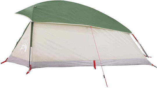 vidaXL Camping Tent Igloo Green for 1 Person 244x122x91cm