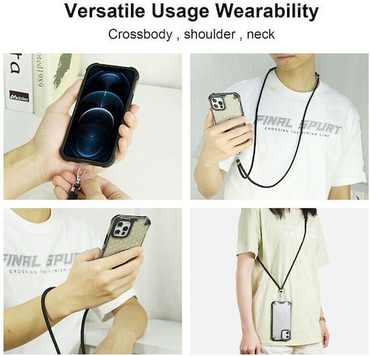Universal Lanyard Nackenriemen für Handys Schwarz
