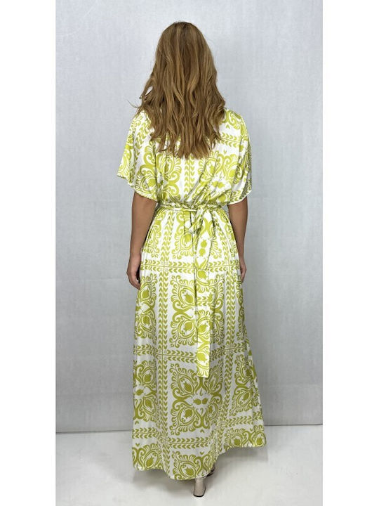 Summer Maxi Dress for Wedding / Christening Light Green