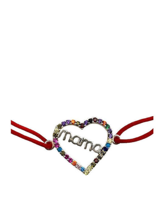 Damen Armband mit Design Mutti aus Silber mit Zirkon