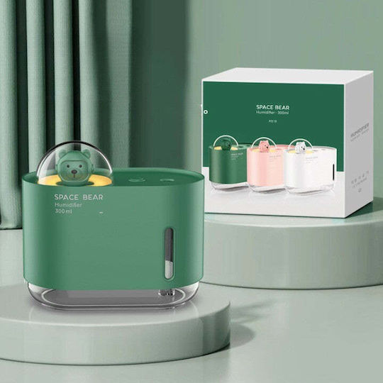 Umidificator spațial Flippy 300 ml verde cu ursuleț