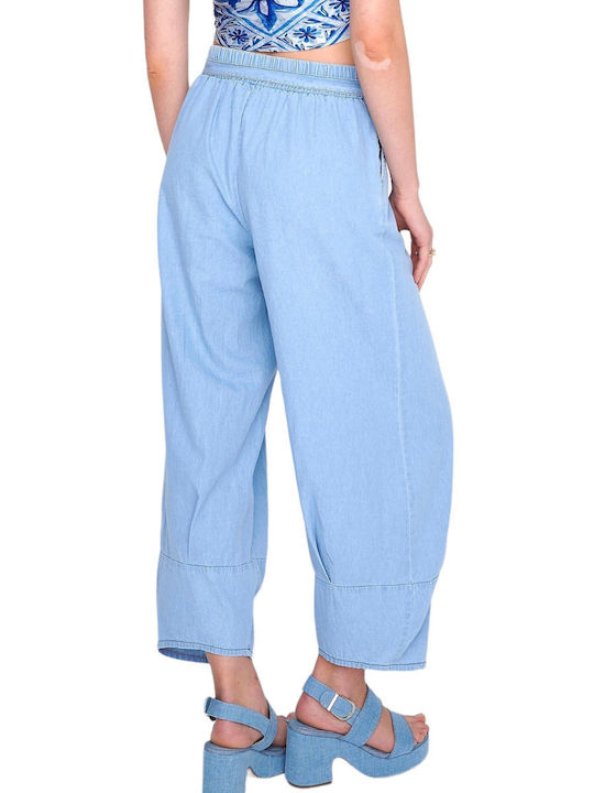 Ale - The Non Usual Casual Women's Cotton Trousers Denim