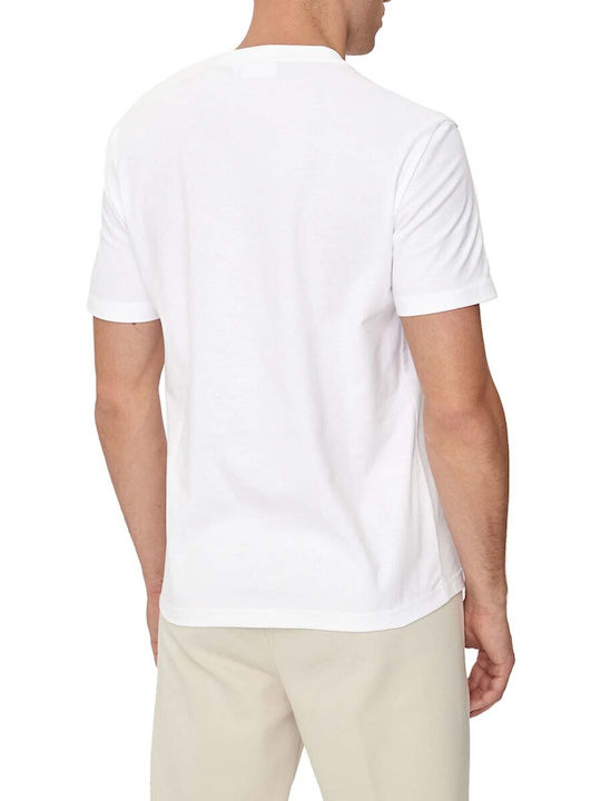 Calvin Klein T-shirt Bărbătesc cu Mânecă Scurtă Alb