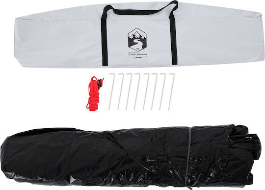 vidaXL Cort de Camping Igloo Alb pentru 4 Persoane