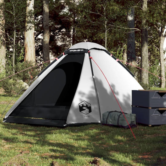 vidaXL Cort de Camping Igloo Alb pentru 4 Persoane