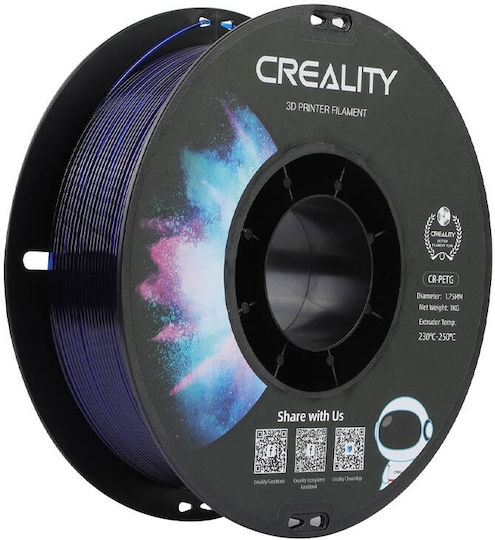 Creality3D PETG 3D Printer Filament 1.75mm Translucent Blue