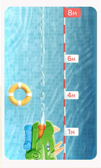 Водна пушка за деца Танк Басейн Плаж Flippy 6 години+ Трицератопс 3 дюзи Зелена 1330мл