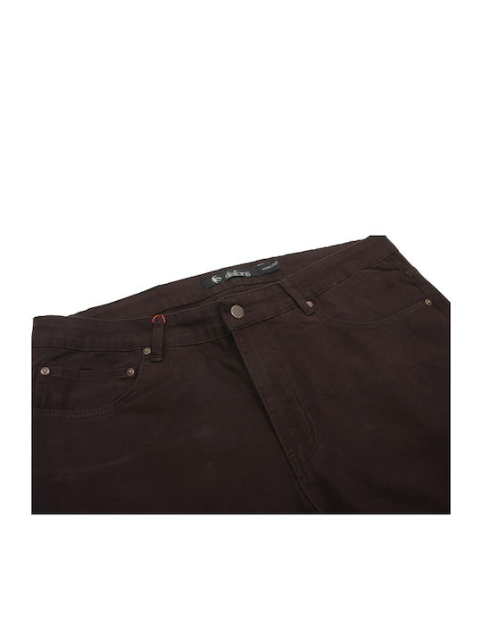 Stefansxxl Men's Trousers Elastic Brown