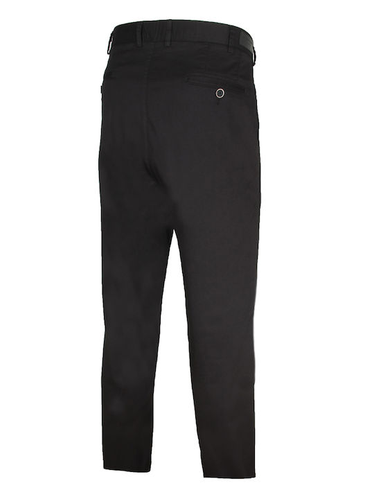 Stefansxxl Men's Trousers Chino in Loose Fit Black