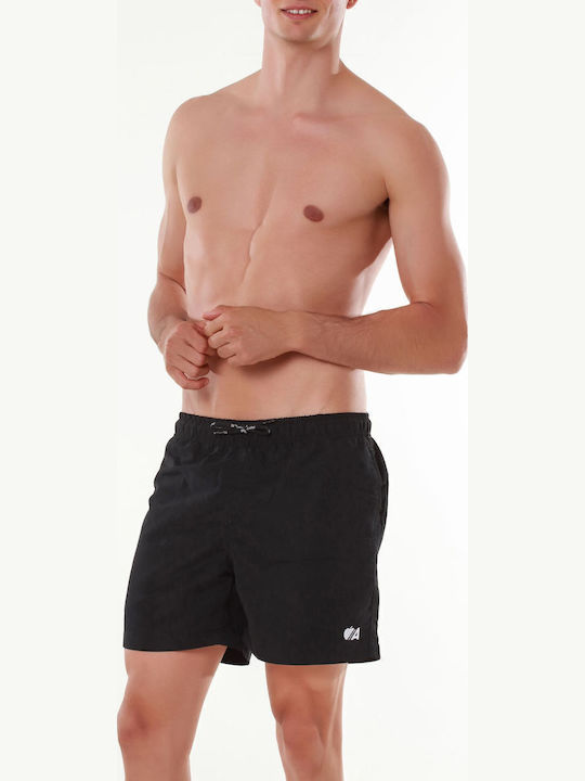 Apple Men's Swim Shorts Short Solid Color Plus Sizes Blue