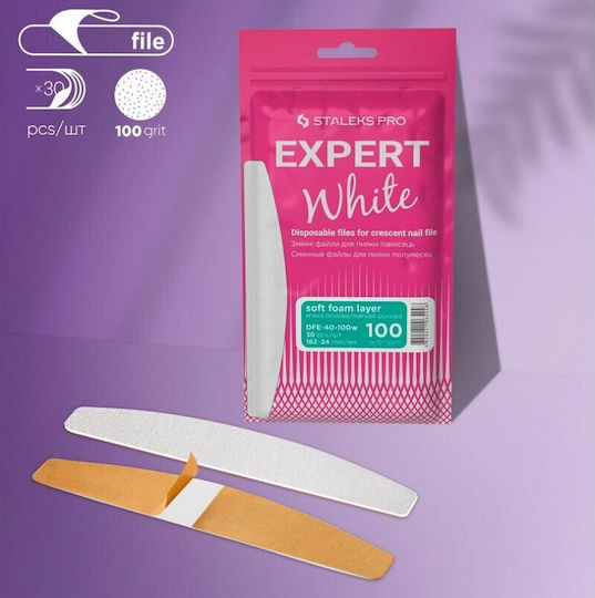Staleks Misc Nail Supplies White 30pcs IS-7249