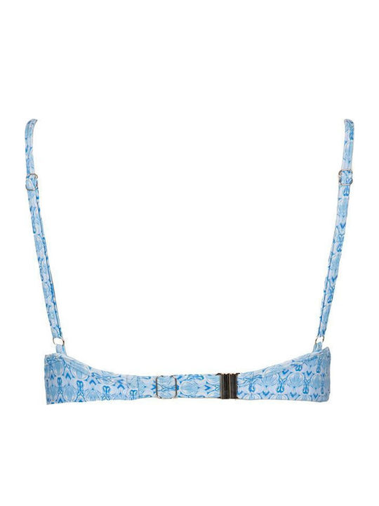 Topuri De Bikini Sutien Cupe B Cu Burete Albastru Deschis