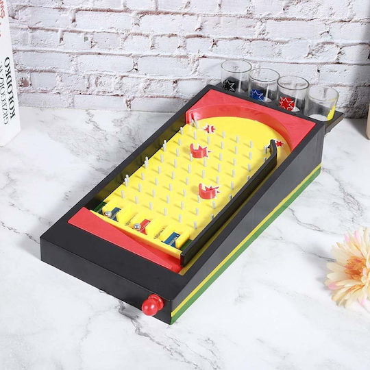 Pinball Board Game Shot Glasses Flippy 40 X 17.7 Cm Yellow