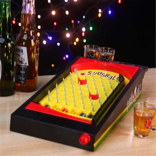 Pinball Board Game Shot Glasses Flippy 40 X 17.7 Cm Yellow