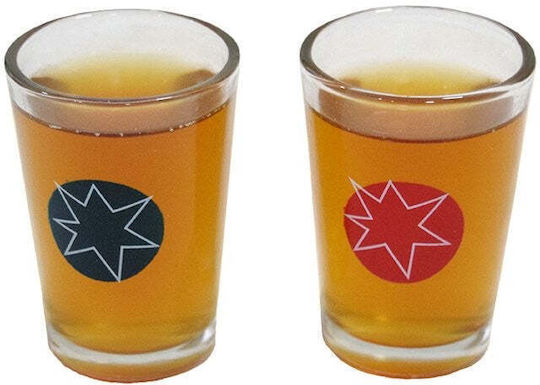 Pinball Board Game Shot Glasses Flippy 40 X 17.7 Cm Yellow