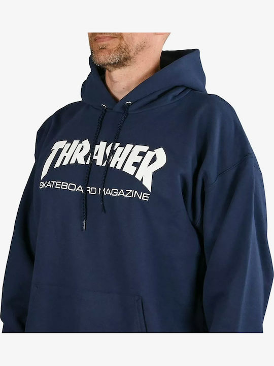 Φούτερ με Κουκούλα Navy Blue
