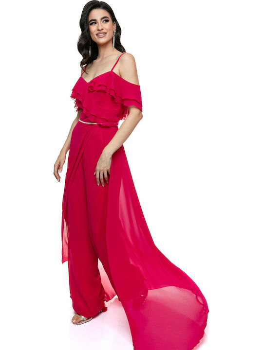 Elegant Off-Shoulder Ruffled Jumpsuit