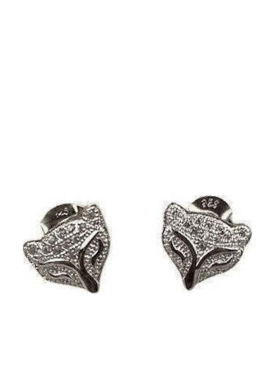 925 Silver Fox Earrings