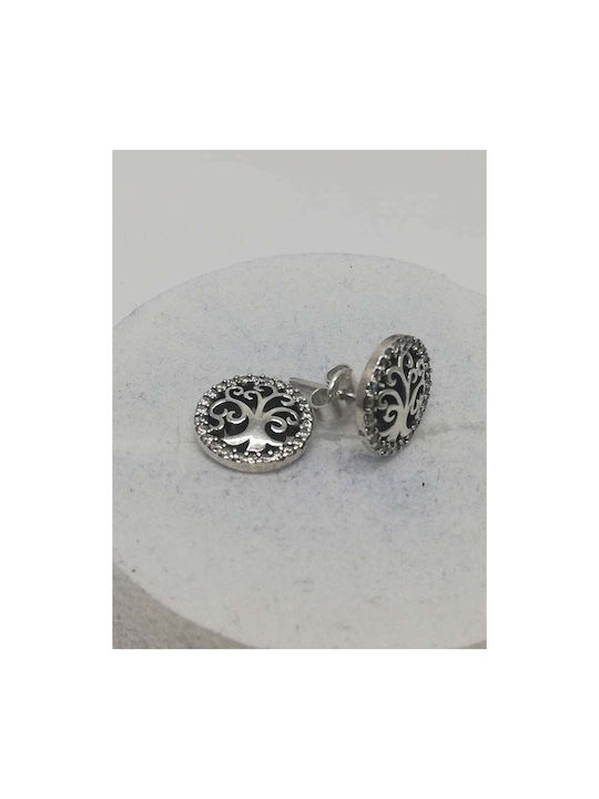 Ohrringe aus Silber mit Steinen