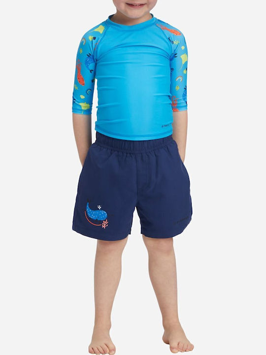 Firefly Sonny Kinder Badeanzug Rashguard Blau