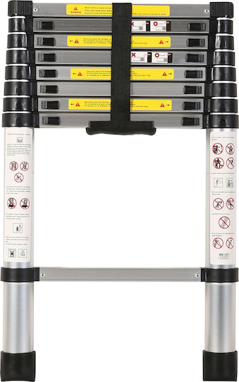 Geko Teleskopische Leiter Aluminium Stufen mit maximaler Höhe 2.6m