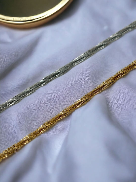 Chain Hand Spiral made of Steel Gold-plated