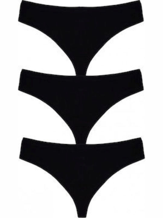 Βαμβακερά Women's Brazil 3Pack Black