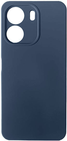 Matt Umschlag Rückseite Silikon Schwarz (Realme C53)