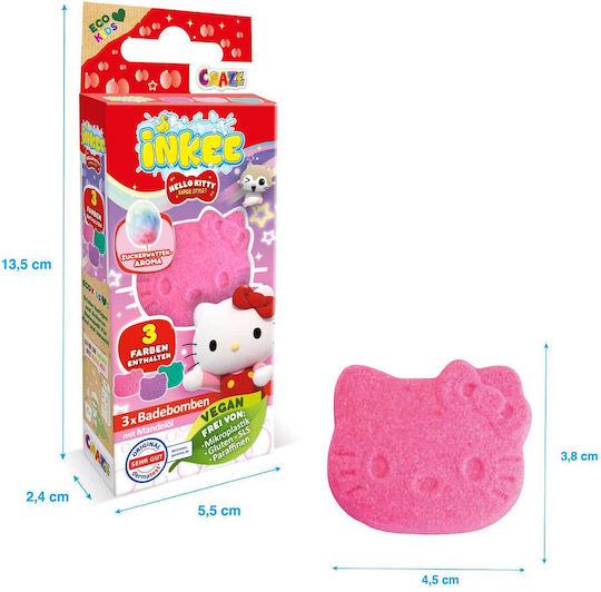 Set Sprudelnde Badebomben Craze Hello Kitty 3 Stück