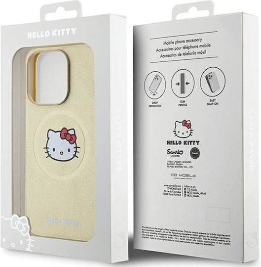 Hello Kitty Задна корица Пластмаса Златист (iPhone 15 Pro)