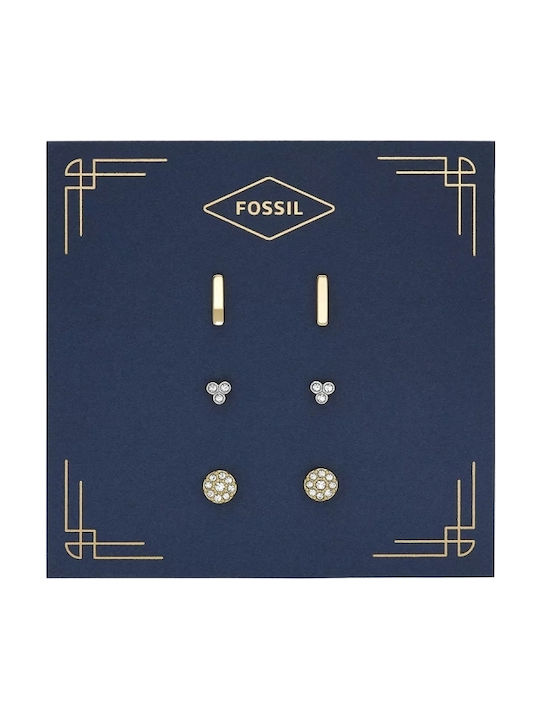 Fossil All Stacked Up Earrings Stud Set Jf04319set