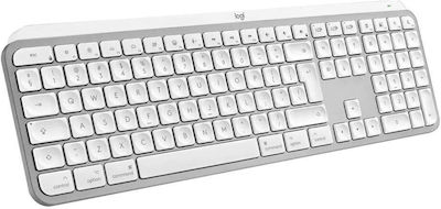 Logitech MX Keys S Wireless Bluetooth Само клавиатура Международен английски Pale Grey