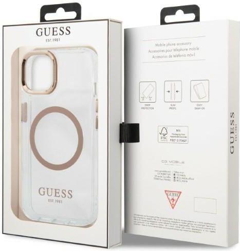 Guess Outline Back Cover Σιλικόνης Διάφανο (iPhone 13)