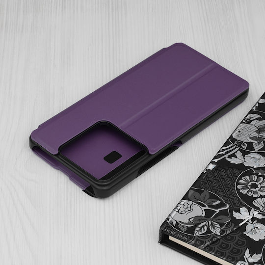 Techsuit Book Plastic / Synthetic Leather Purple (Redmi Note 13 5G)