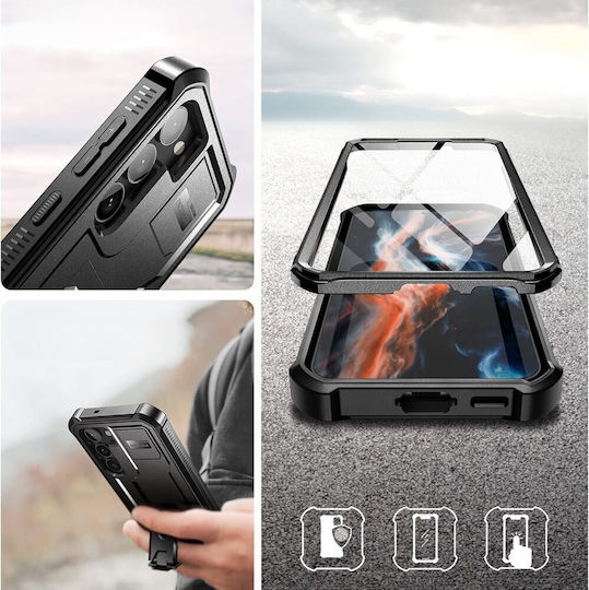 Dexnor 360 Full Cover Μαύρο (Galaxy S23+)