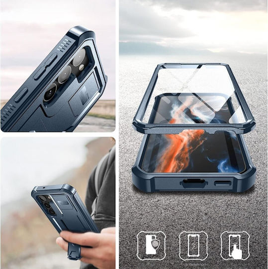 Dexnor 360 Full Cover Albastru marin (Galaxy S23)