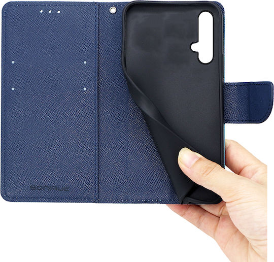 Sonique Trend Wallet Synthetic Leather / Silicone Light Blue (Huawei Nova 5T / Honor 20)